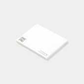 Post-it® Notes Logo personnalisé de l'entreprise P (Incliné)