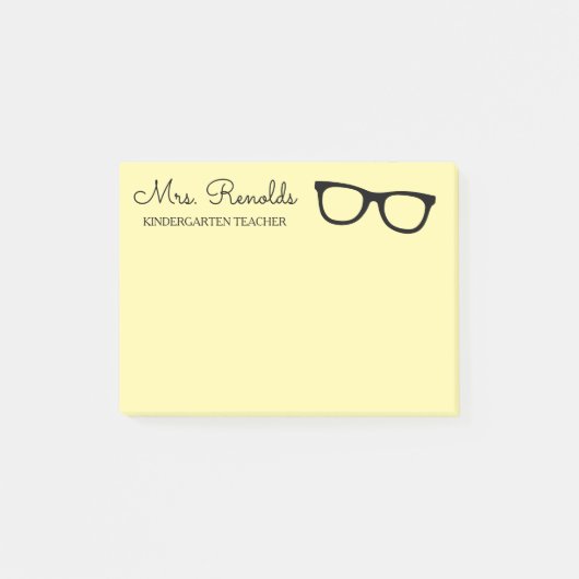 Post-it® Notes lunettes personnalisées pour enseig (Devant)