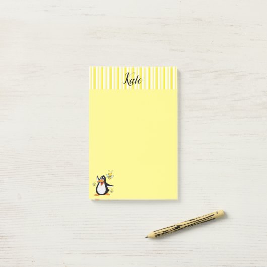 Post-it Notes Manchot Bourdon (Sur un bureau)