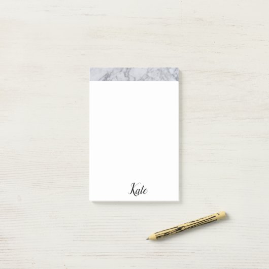 Post-it Notes Marbre Blanc (Sur un bureau)