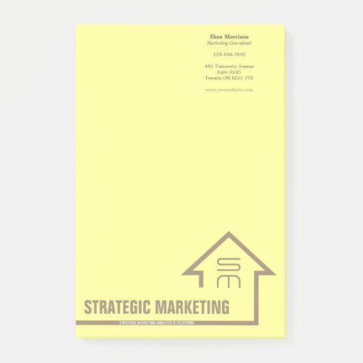 Post-it® Notes marketing stratégiques (Devant)