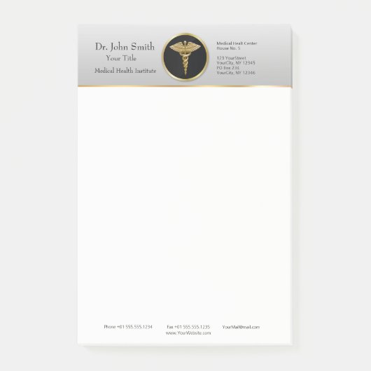 Post-it® Notes Médicales professionnelles de Courrier-it® (Devant)