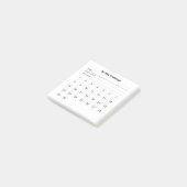 Post-it® Notes mensuelles postérieures à la mise en oeuvre (Incliné)