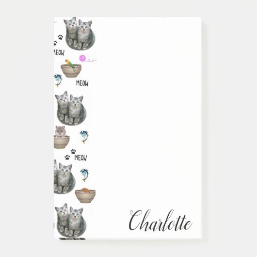 Post-it Notes Meow Kitten Cats (Voorkant)
