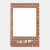 Post-it® Notes met gepersonaliseerde tekst op baks (Voorkant)