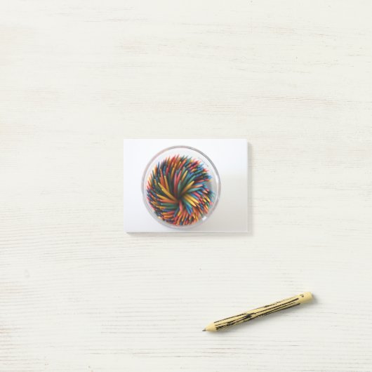 Post-it® notes met kleurcodes (Op bureau)
