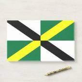 Post-it Notes met vlag van Monterey, Verenigde Sta (Op bureau)