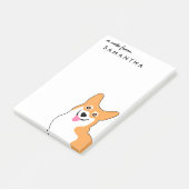 Post-it® Notes mignonnes de corgi de Gallois de Pembroke (Incliné)