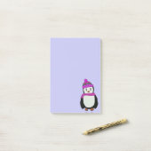 Post-it® Notes mignonnes de Courrier-it® de pingouin (Sur un bureau)