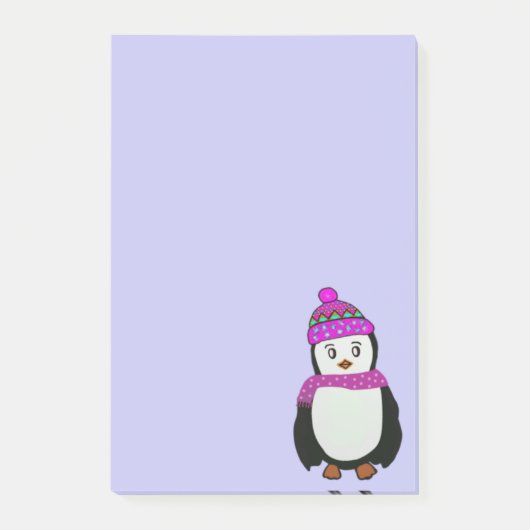 Post-it® Notes mignonnes de Courrier-it® de pingouin (Devant)