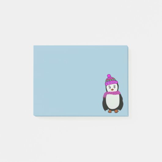 Post-it® Notes mignonnes de Courrier-it® de pingouin (Devant)