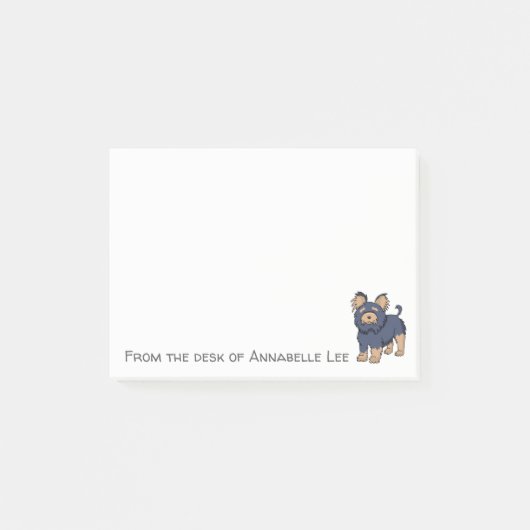 Post-it® Notes mignonnes de Yorkie (Devant)