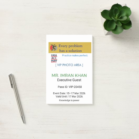 Post-it® Notes | Minimalist | Custom | Elegant (Bureau)