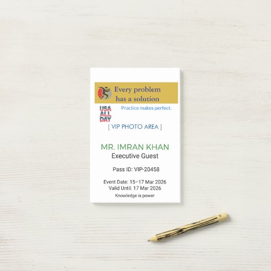 Post-it® Notes | Minimalist | Custom | Elegant (Sur un bureau)