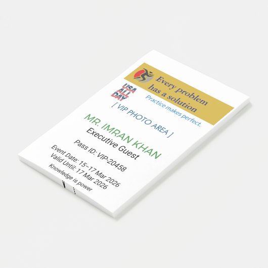 Post-it Notes | Minimalist | Custom | Elegant (Incliné)