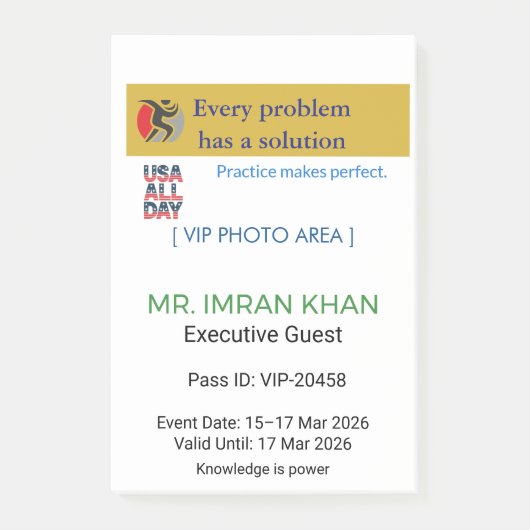 Post-it Notes | Minimalist | Custom | Elegant (Voorkant)