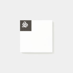 Post-It Notes Monogrammées avec un S Initial