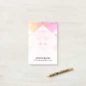 Post-it® Notes multicolores personnalisées (Sur un bureau)
