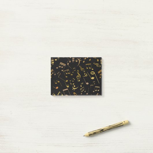 Post-it® Notes musicales 6 (Sur un bureau)