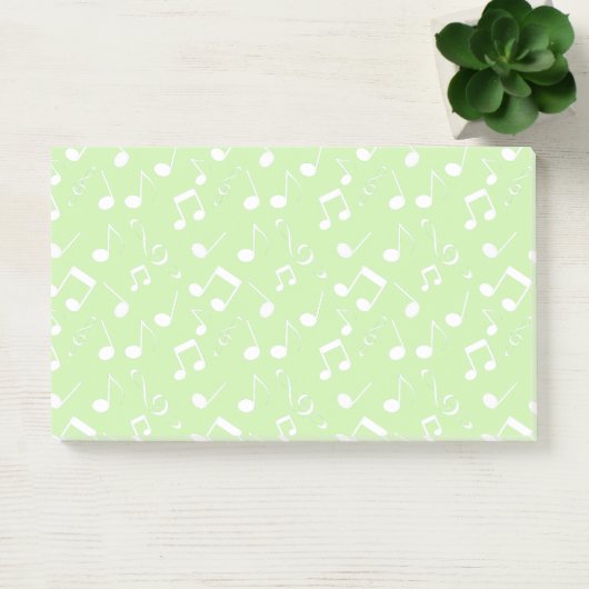 Post-it® Notes musicales blanches Design Post-It Notes (Bureau)
