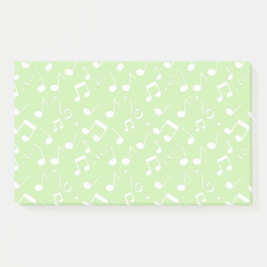 Post-it® Notes musicales blanches Design Post-It Notes (Devant)