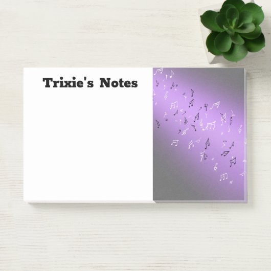 Post-it® Notes musicales dans le violet clair de lune (Bureau)