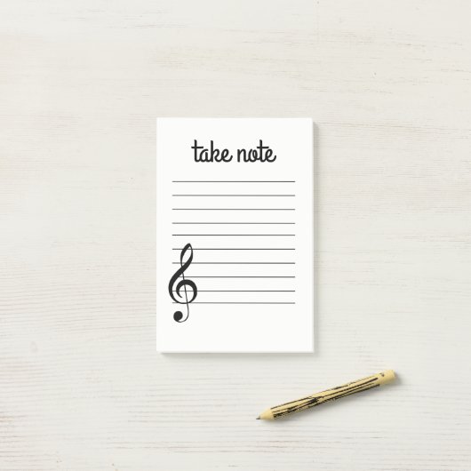 Post-it® Notes musicales Post-it (Sur un bureau)