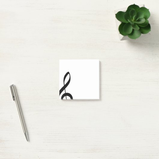 Post-it® Notes musicales post-it de Treble Clef (Bureau)