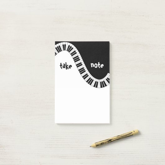 Post-it® Notes musicales Post-it "Take Note" (Sur un bureau)