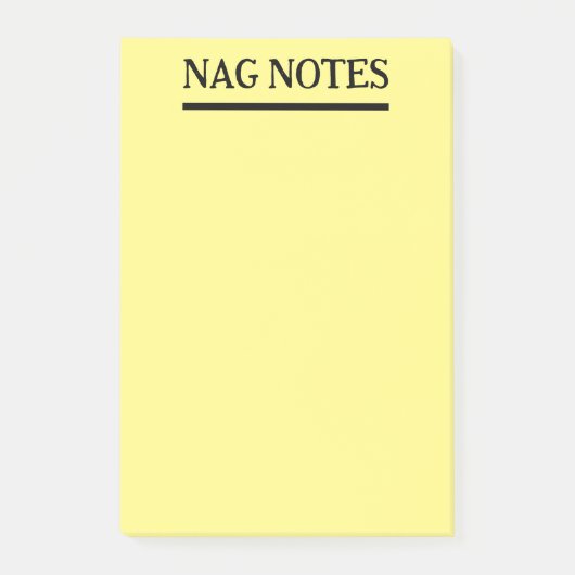 Post-it® Notes Nag Notes Funny Post-It (Devant)