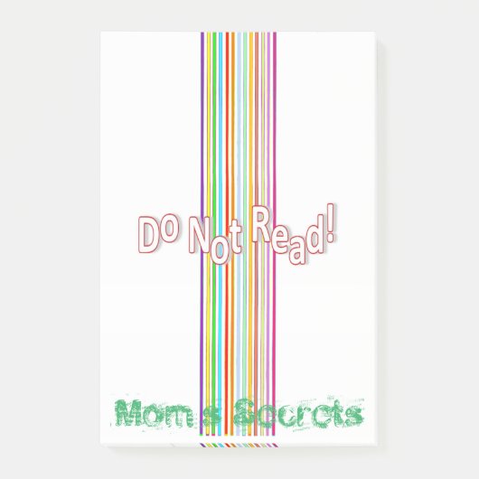 Post-it® Notes Ne pas lire, Les Secrets de Maman (Devant)