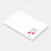 Post-It Notes | Nœud Coquette Cerise Coupé (Incliné)