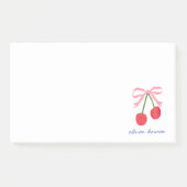 Post-It Notes | Nœud Coquette Cerise Coupé (Devant)
