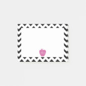 Post-it® Notes noires roses de Courrier-it® de professeur (Devant)