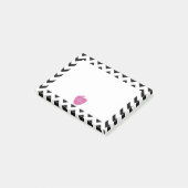 Post-it® Notes noires roses de Courrier-it® de professeur (Incliné)