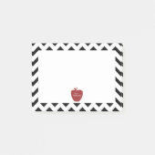 Post-it® Notes noires rouges de Courrier-it® de professeur (Devant)