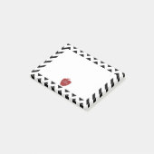 Post-it® Notes noires rouges de Courrier-it® de professeur (Incliné)