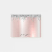 Post-it® Notes Nom Or Rose Clair (Devant)