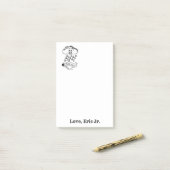 Post-it® Notes Nuages Avion Coloration Post-it (Sur un bureau)