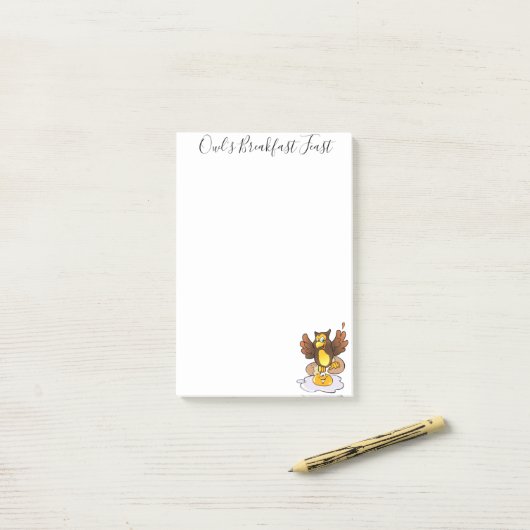 Post-it Notes Oeufs de Hibou (Sur un bureau)