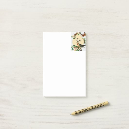 Post-it Notes Oiseaux (Sur un bureau)