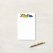 Post-it® Notes Oiseaux de Couleur (Sur un bureau)