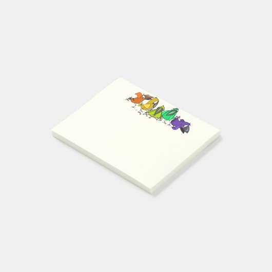 Post-it® Notes Oiseaux Drôles (Incliné)