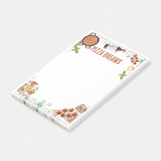 Post-it® Notes on Pizza Dreams (Incliné)