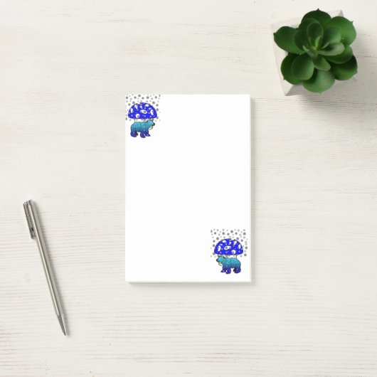 Post-it® Notes Ours Polaire Flocon de Neige (Bureau)