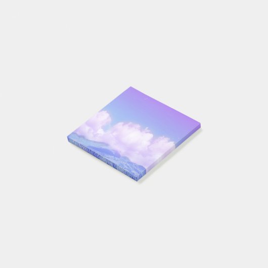 Post-It Notes Papeterie Clouds pourpres Cosy (Incliné)