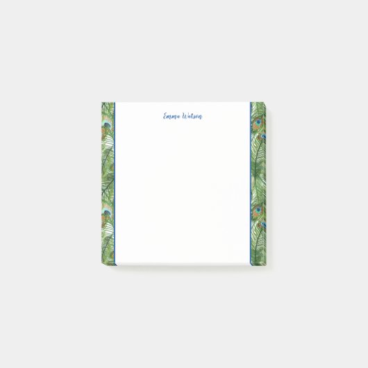 Post-it® Notes-Peacock Feathers Notes (Devant)