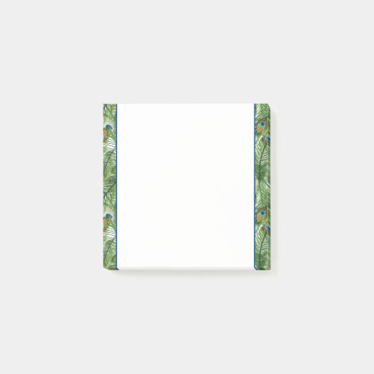 Post-it® Notes-Peacock Feathers Notes (Devant)