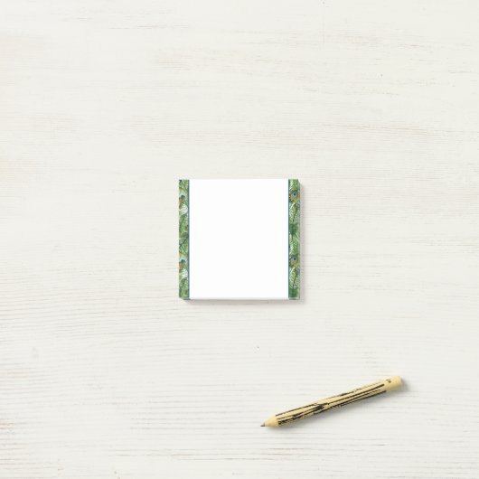 Post-it® Notes-Peacock Feathers Notes (Sur un bureau)