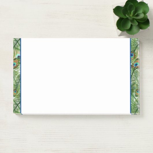 Post-it® Notes-Peacock Feathers Notes (Bureau)
